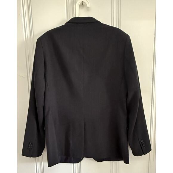 Banana Republic Navy Slim Fit 2 Button Birdseye Marzotto Italian Fabric 42 R/S - Picture 3 of 15